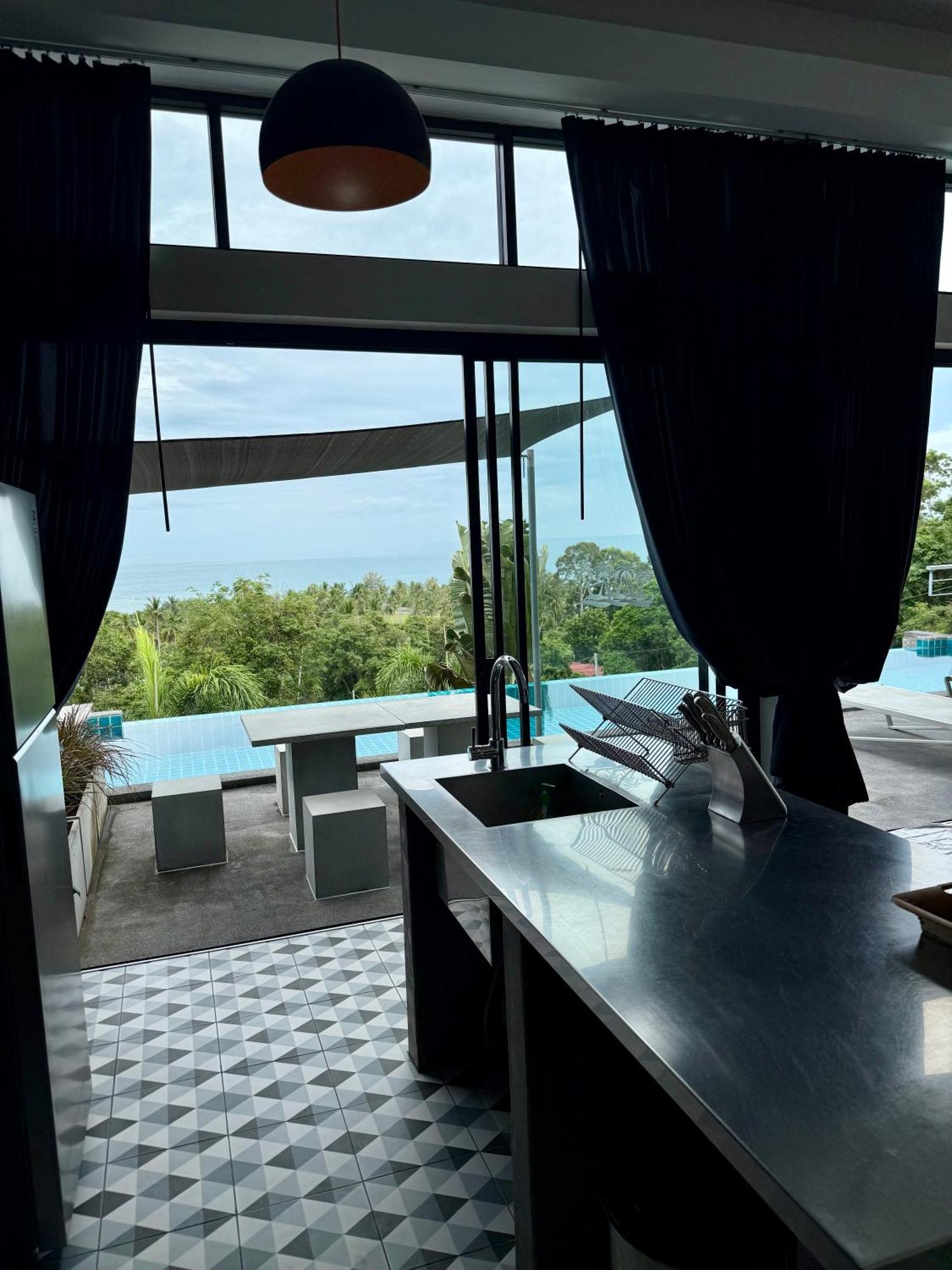 Ko Samui Seaview Pool Villa Seren With Car Laem Set Beach Exterior foto
