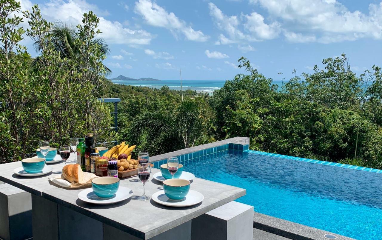 Ko Samui Seaview Pool Villa Seren With Car Laem Set Beach Exterior foto